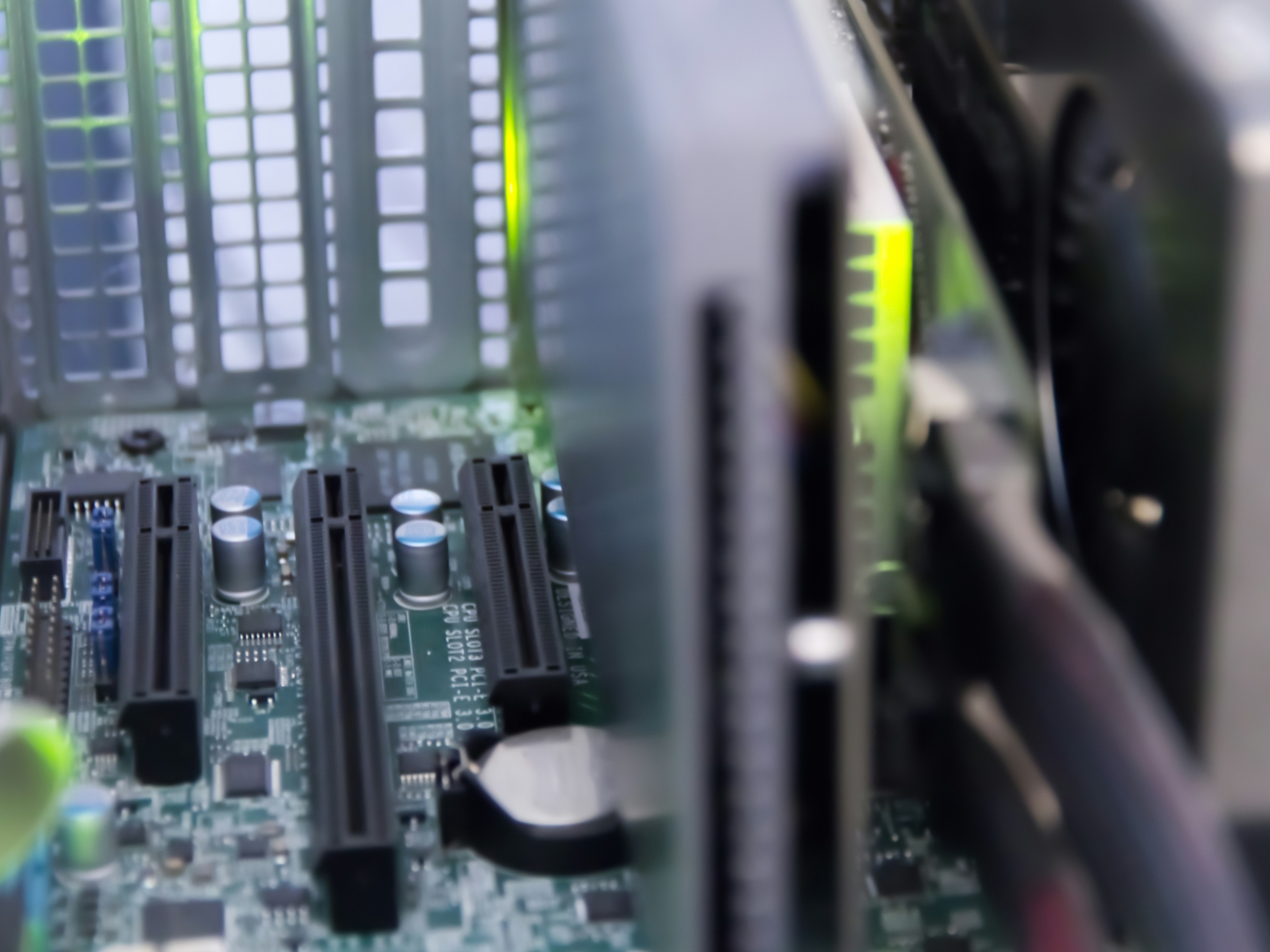 Picture of inside a server. Photo by Mark Zeller/Unsplash