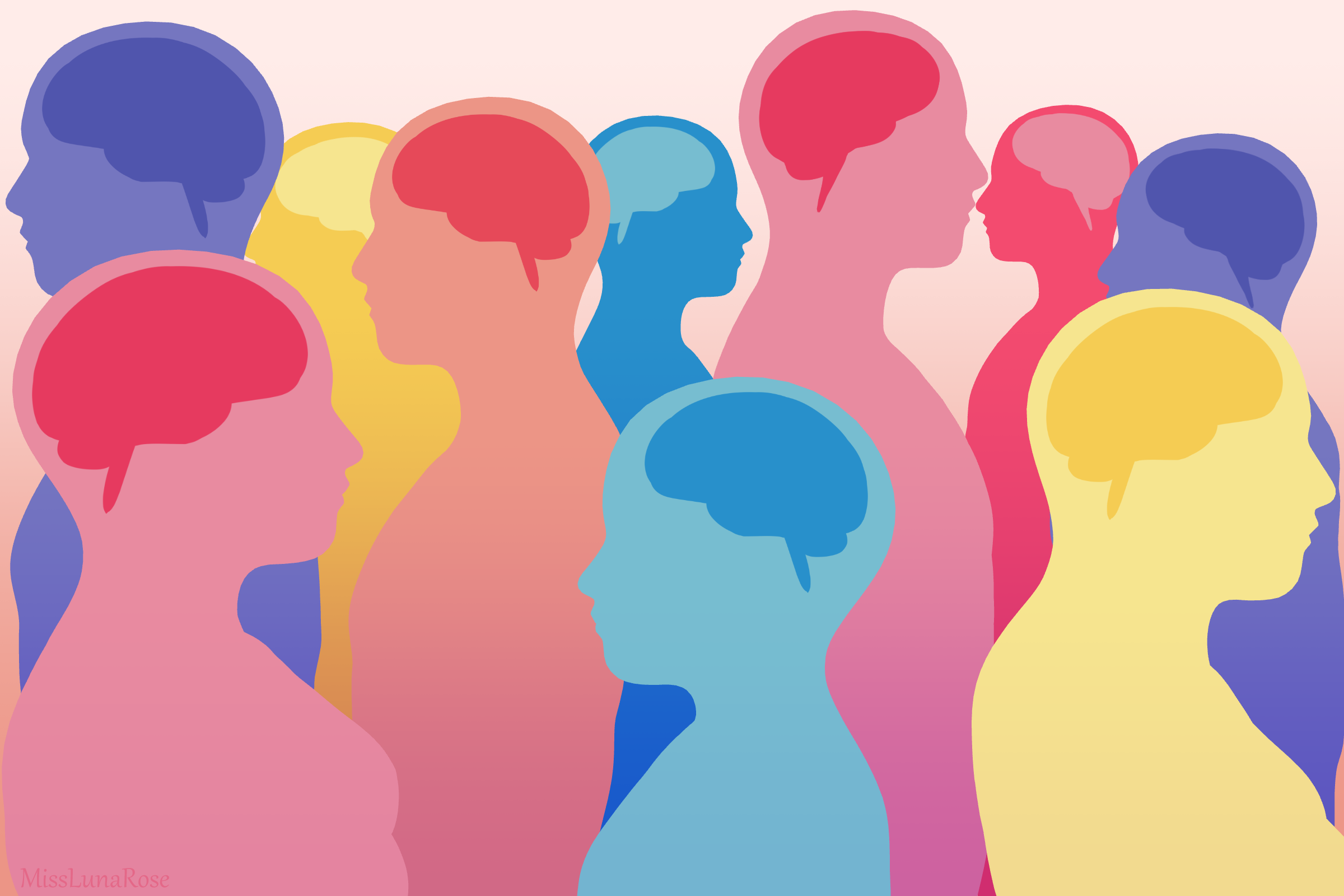 Neurodiversity art. Artwork by MissLunaRose12/Wikimedia Commons
