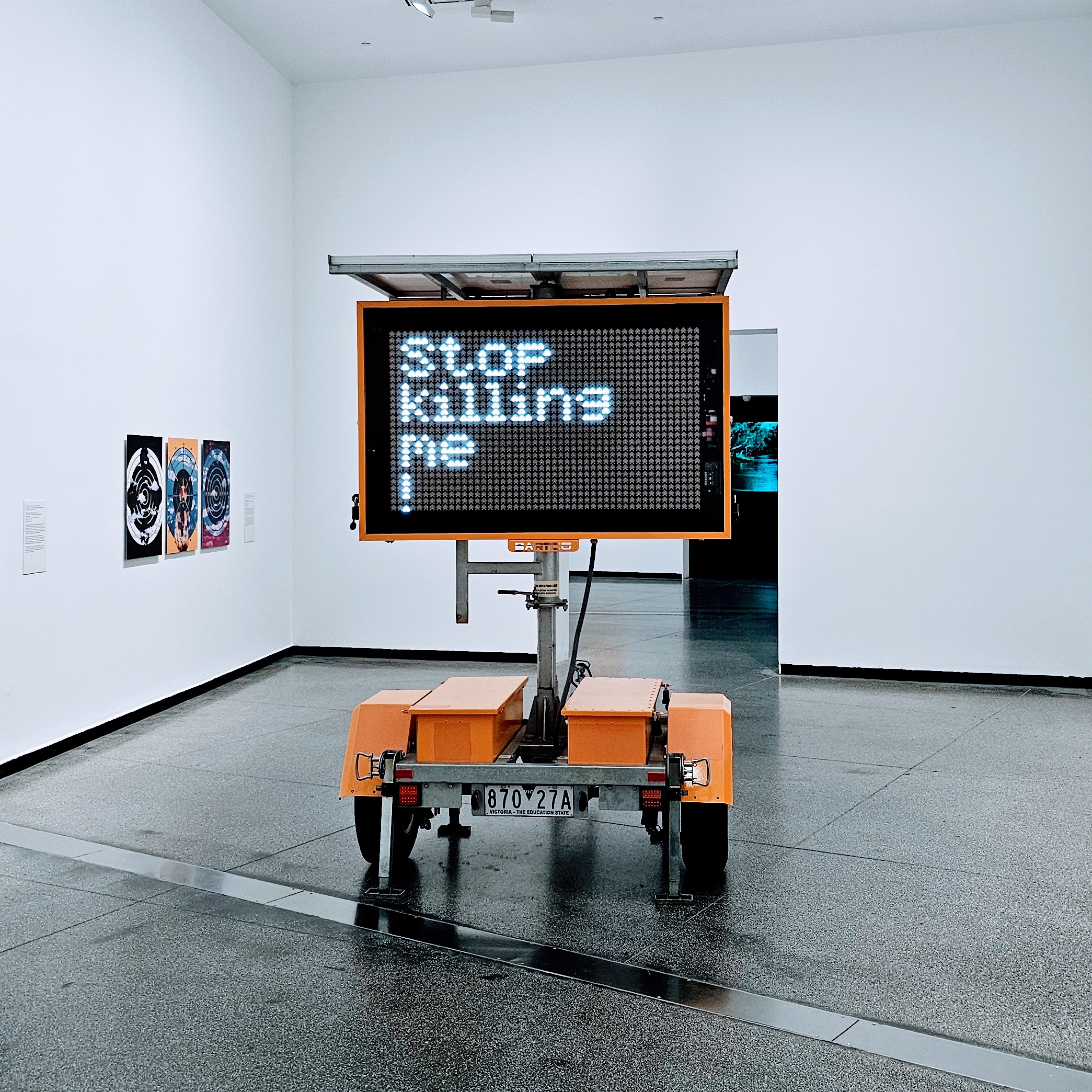 One of the installed art pieces from "r e a: claimed" exhibition at Australian Centre of Contemporary Arts, Melbourne, VIC. ©2026 Sidney Jeong, CC BY-SA 4.0.